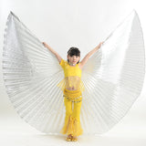 Children Dance Wear Performance Props Belly Dance Accessories Egyptian Wings Gold/Silver Isis Wings (without Sticks)