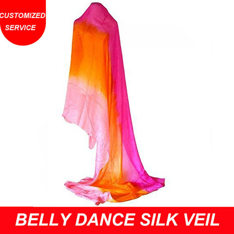 Hot selling women cheap belly dance silk veil on sale